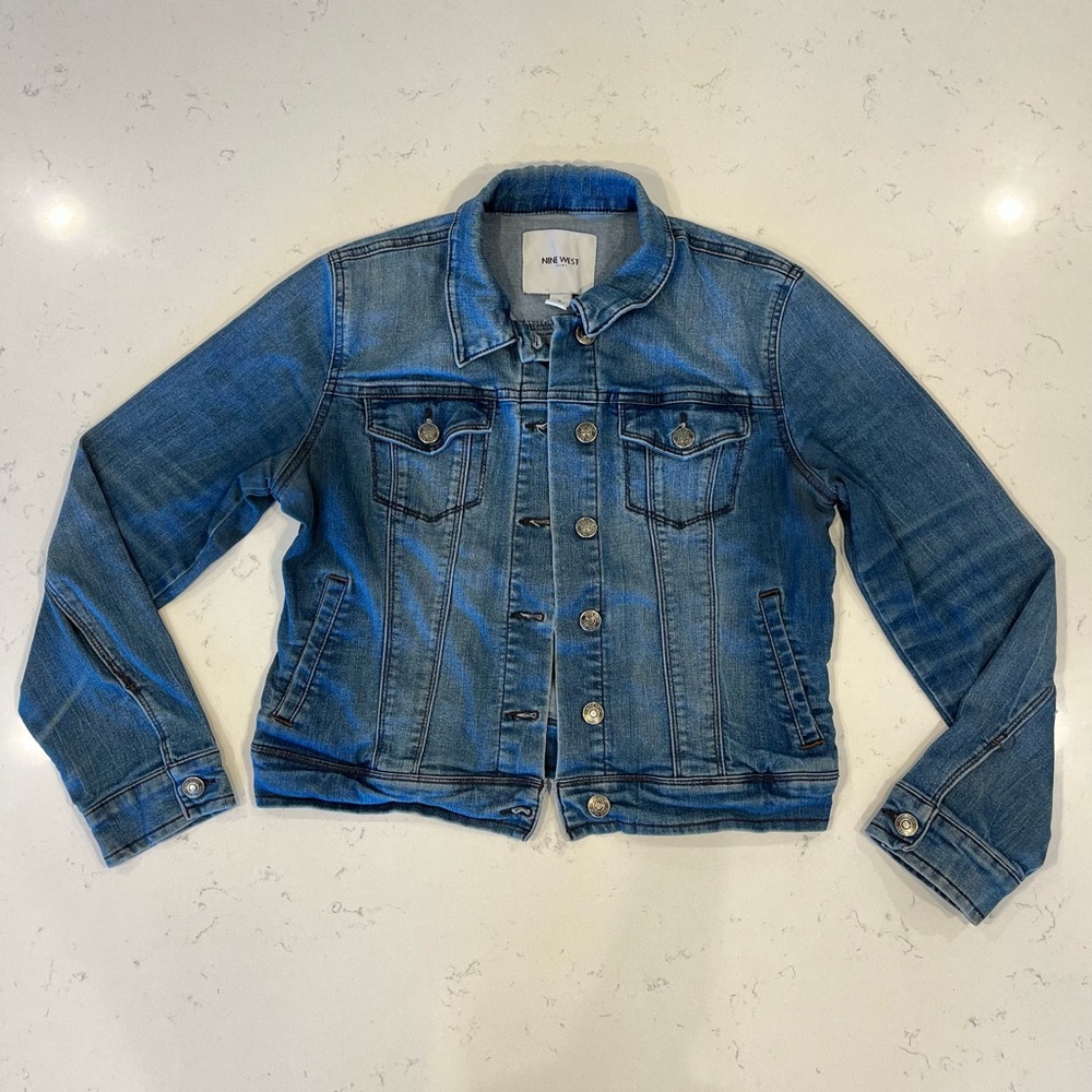 Nine West Dark Wash Denim Jacket, Women’s S